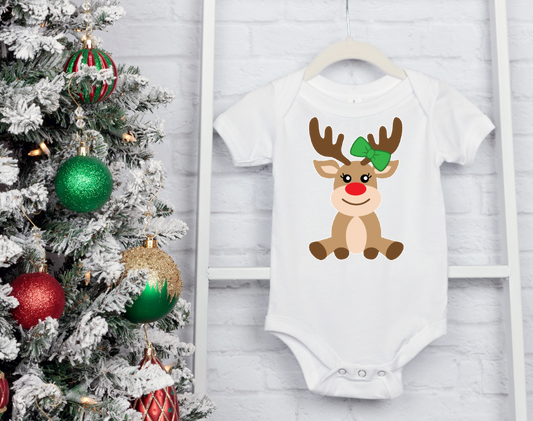 Reindeer baby bodysuit