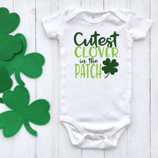 Cutest Clover in the Patch baby bodysuit