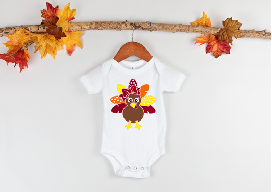 Cute Turkey baby bodysuit