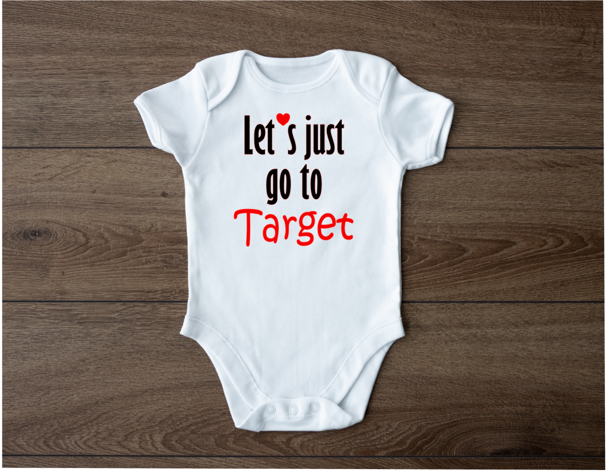 Let's Go Shopping baby bodysuit