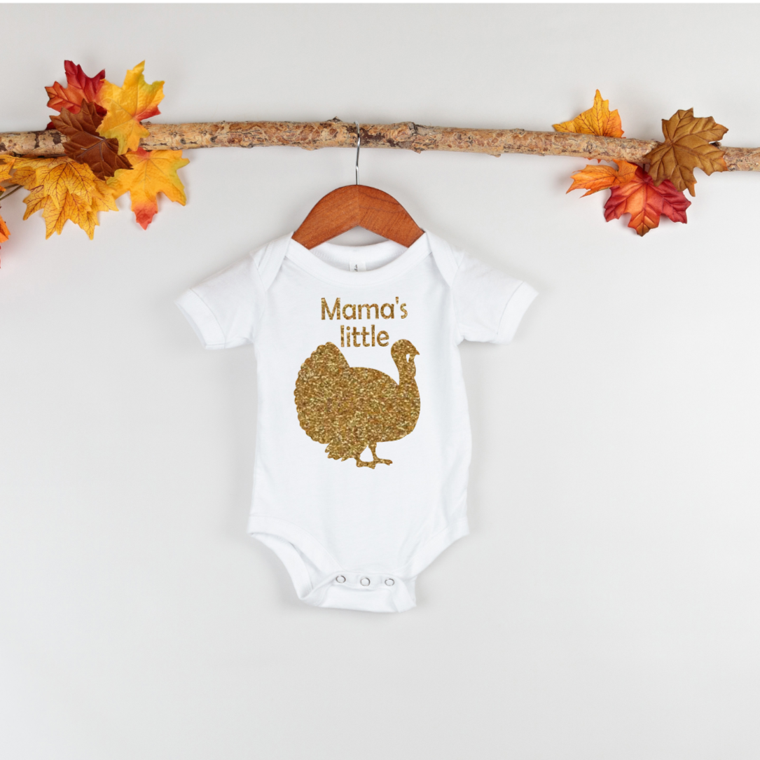 Mama's Little Turkey baby bodysuit