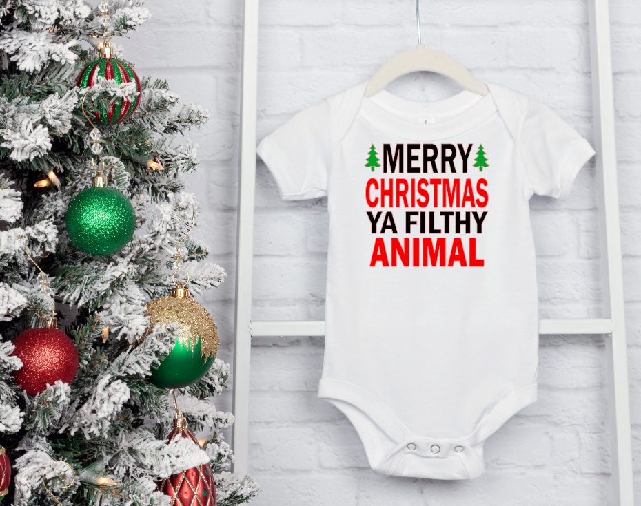 Merry Christmas baby bodysuit