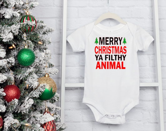 Merry Christmas baby bodysuit