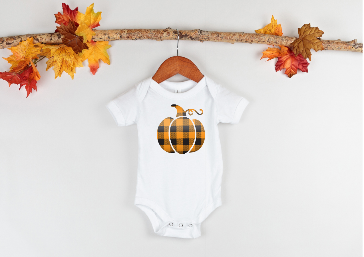 Pumpkin baby bodysuit