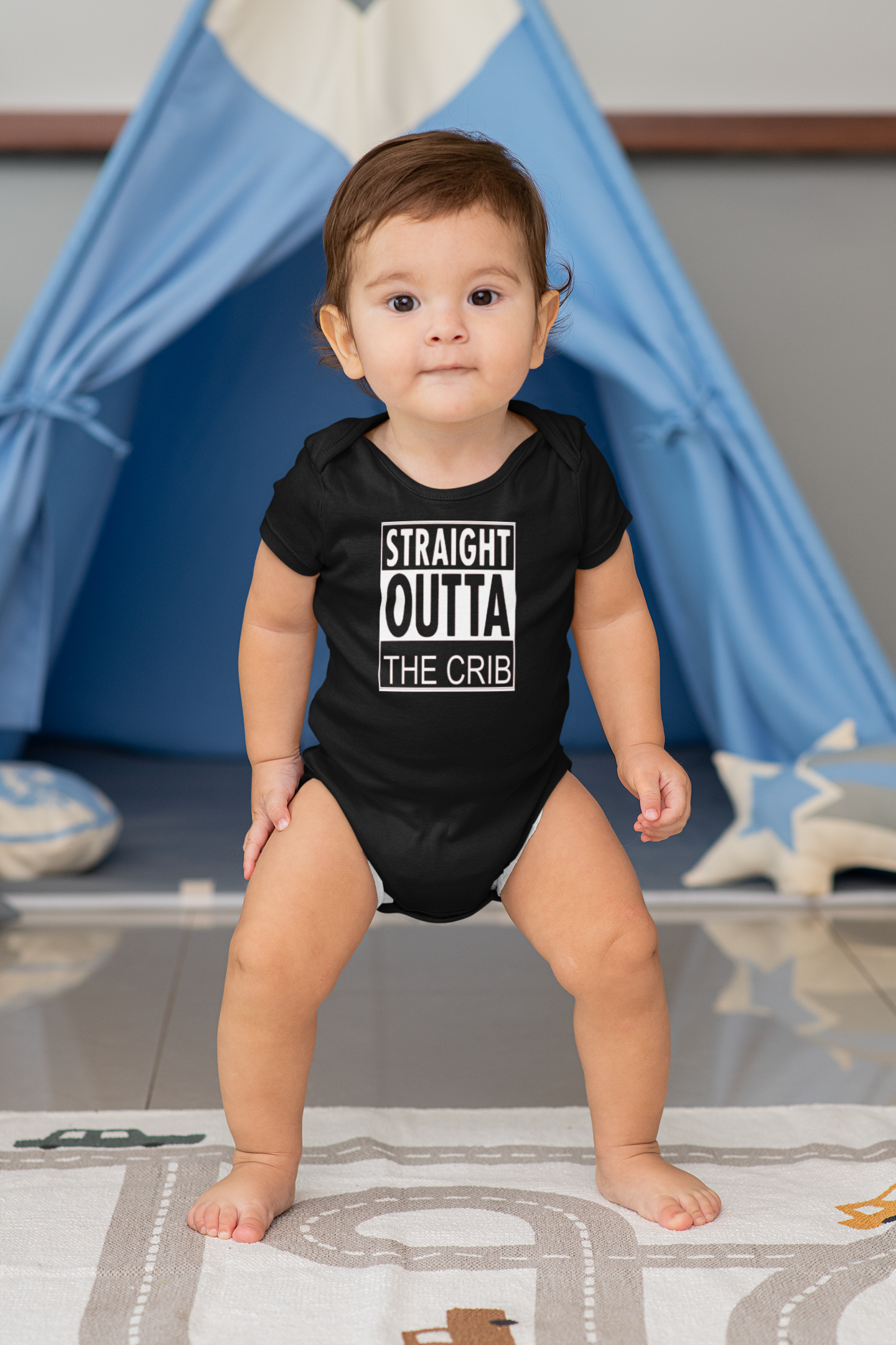 Straight Outta the Crib baby bodysuit