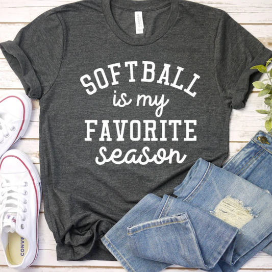 Softball is My Favorite Season adult unisex shirt