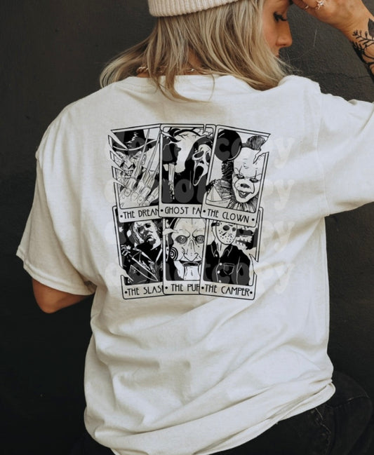 Horror Tarot Cards adult unisex shirt, Halloween shirt