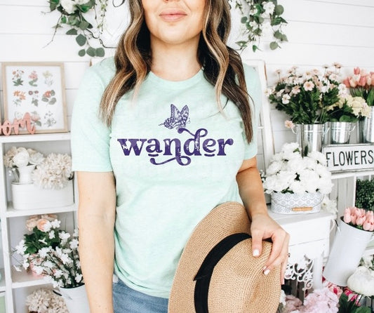 Wander adult unisex shirt