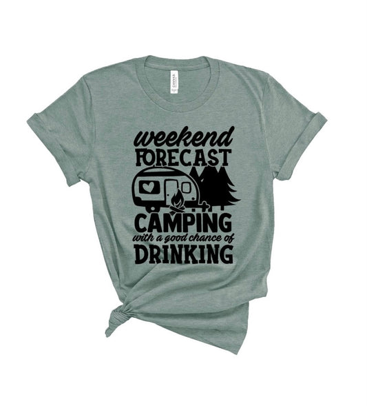 Camping adult unisex shirt