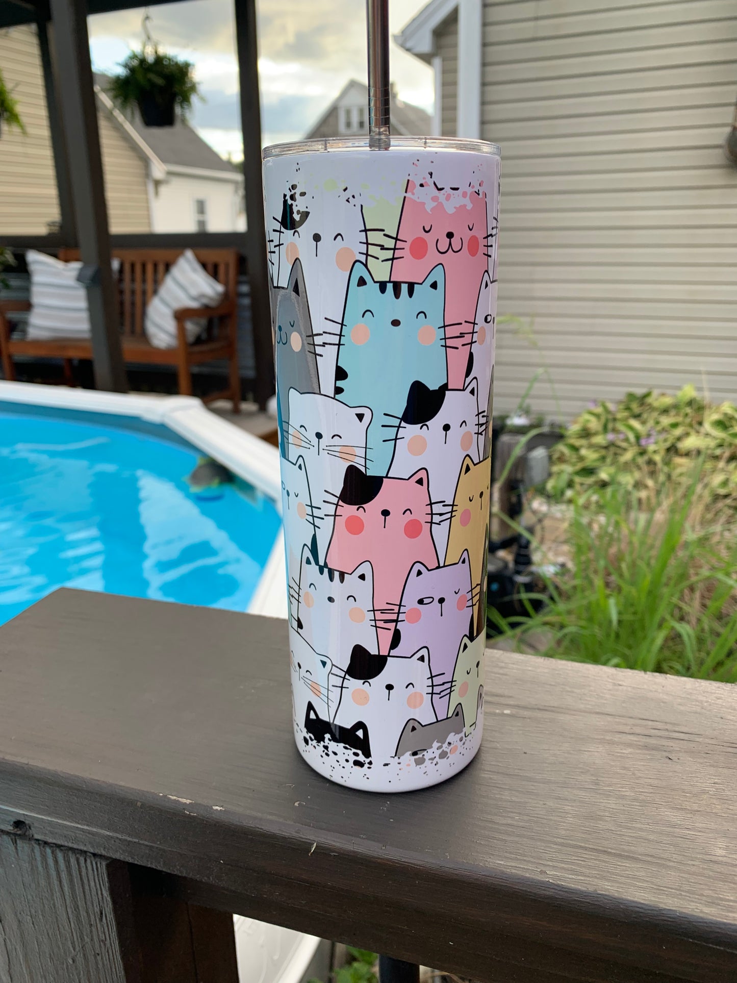 Cartoon Cats 20 oz Tumbler