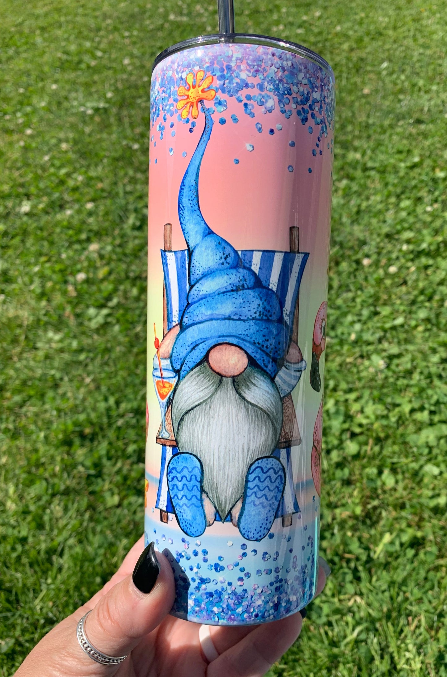 Summer Gnome 20 oz Tumbler