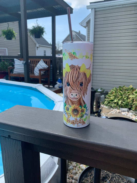 Cute Cow 20 oz Tumbler